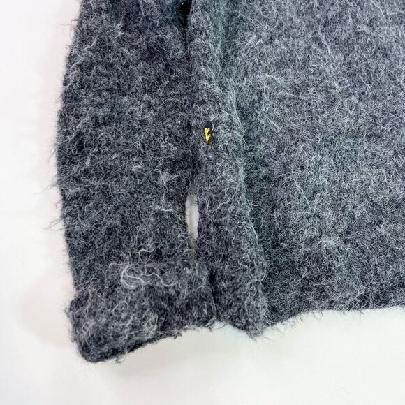 Peruvian Trading Co Sweater Womens Medium Gray Virgin Acrylic Button Up Cardigan - Picture 9 of 10